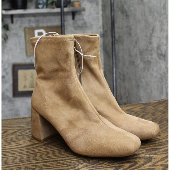 a new day Womens Pippa Stretch Ankle Boots 90974083 Taupe Brown 8M - Picture 1 of 9